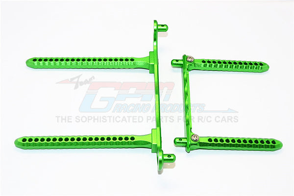 Traxxas Telluride 4X4 Aluminum Front & Rear Body Post Mount - 1 Set Green