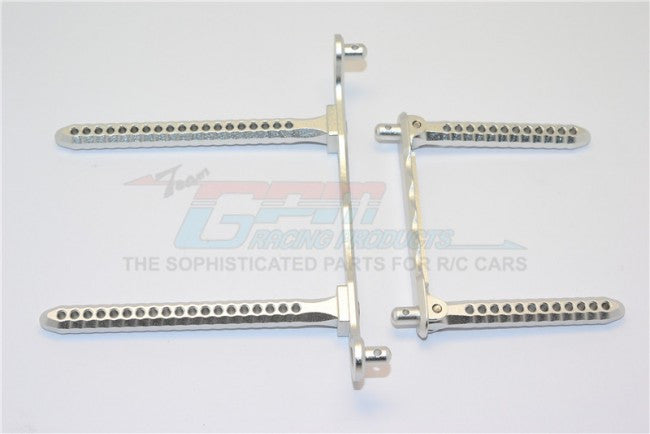 Traxxas Telluride 4X4 Aluminum Front & Rear Body Post Mount - 1 Set Silver