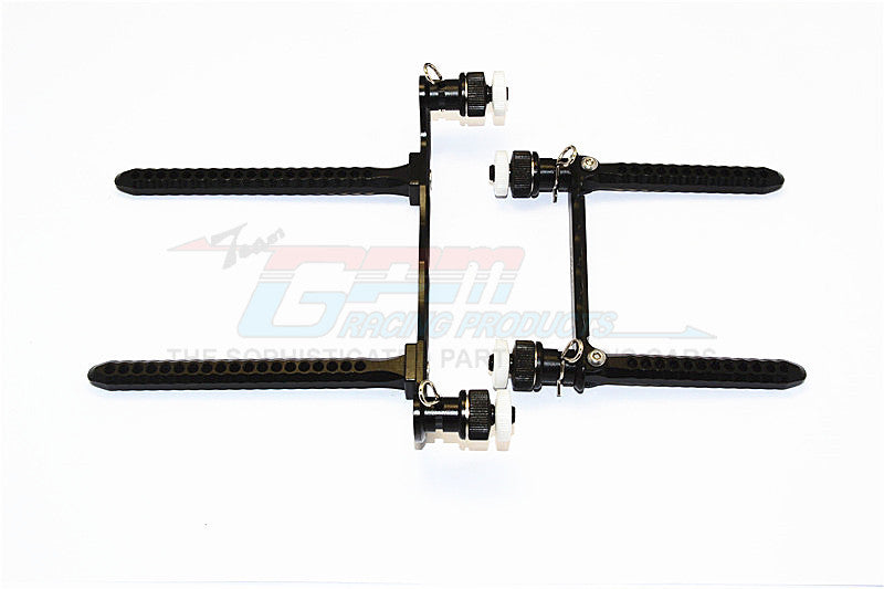 Traxxas Telluride 4X4 Aluminum Front & Rear Body Post Mount With Magnet Post - 1 Set Black