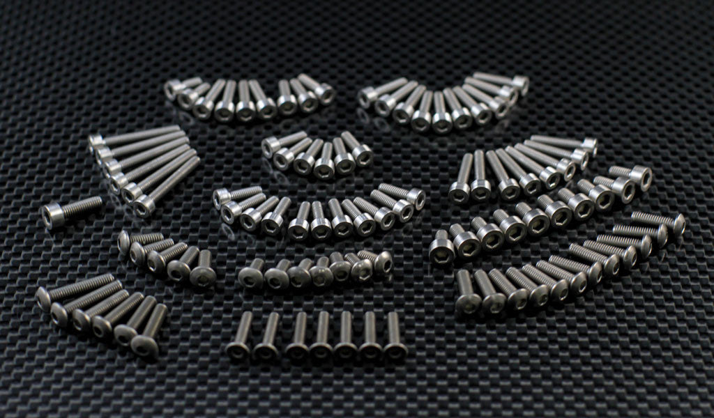 Traxxas 1/16 Mini E-Revo Titanium Full Set Screws - 98Pcs Set