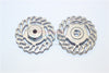 Traxxas LaTrax Teton & LaTrax SST Aluminum Brake Disk +2.5mm Thick - 2Pcs Set Gray Silver