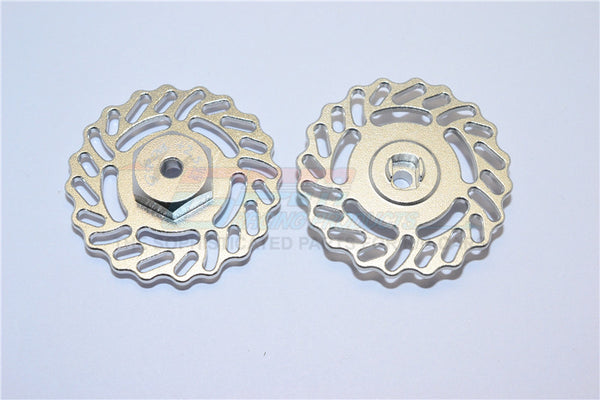 Traxxas LaTrax Teton & LaTrax SST Aluminum Brake Disk +2.5mm Thick - 2Pcs Set Silver