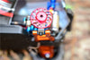 Traxxas LaTrax Teton & LaTrax SST Aluminum Wheel Hex Adapter +2mm With Brake Disk - 4Pcs Set Orange