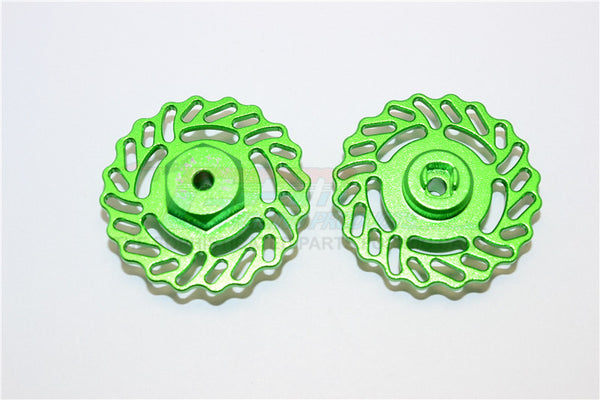 Traxxas LaTrax Teton & LaTrax SST Aluminum Brake Disk +5.5mm Thick - 2Pcs Set Green