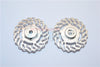 Traxxas LaTrax Teton & LaTrax SST Aluminum Brake Disk +5.5mm Thick - 2Pcs Set Silver