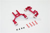 Traxxas LaTrax Teton Aluminum Front+Rear Body Mount & Magnet Post - 1 Set Red