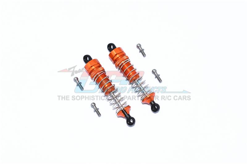 Traxxas LaTrax Teton Aluminum Front Or Rear Spring Dampers 59mm - 1 Pair Set Orange