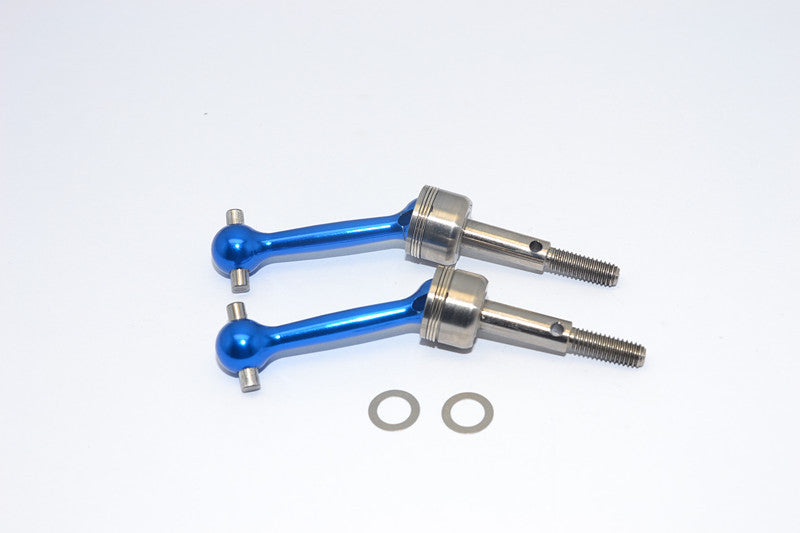 Tamiya TT-01 / TT-01D / TT-02 Titanium + Aluminum-7075 Unviersal Swing Shaft - 1Pr Blue