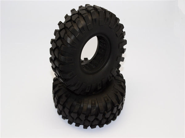 1.9'' Rubber Tires With Foam Inserts (Outer Diameter 96mm, Tire Width 37mm) - 1Pr Original Color - JTeamhobbies