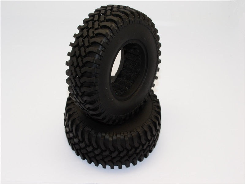 1.9'' Rubber Tires With Foam Inserts (Outer Diameter 100mm, Tire Width 39mm) - 1Pr Original Color - JTeamhobbies