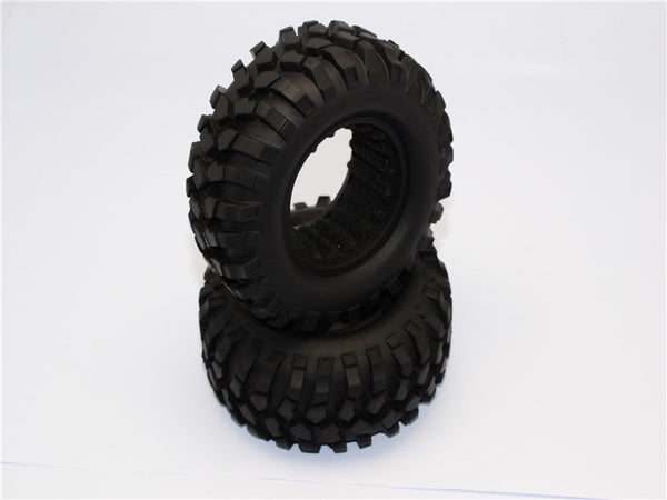 1.9'' Rubber Tires With Foam Inserts (Outer Diameter 108mm, Tire Width 42mm) - 1Pr Original Color - JTeamhobbies