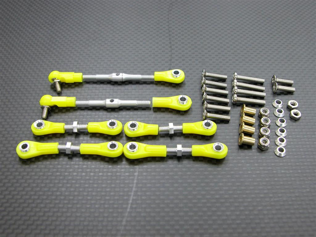 Tamiya TL01 Aluminum Completed Turn Buckle Set - 3Prs Yellow