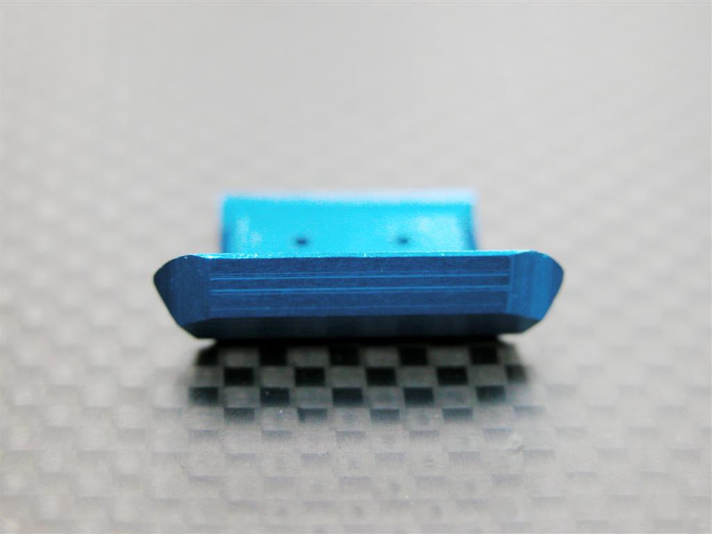 Team Losi Micro T Aluminum Front Bumper (Large Size) - 1Pc Blue