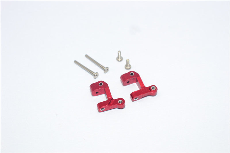 Team Losi Micro T Aluminum Front C-Hub With Screws - 1Pr Set Red