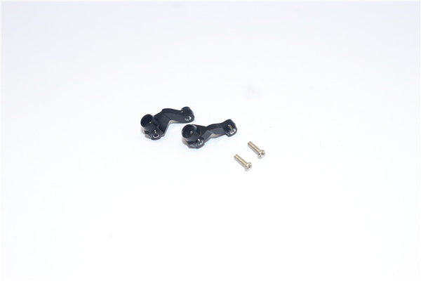 Team Losi Micro T Aluminum Front Knuckle Arm With Screws - 1Pr Set Black