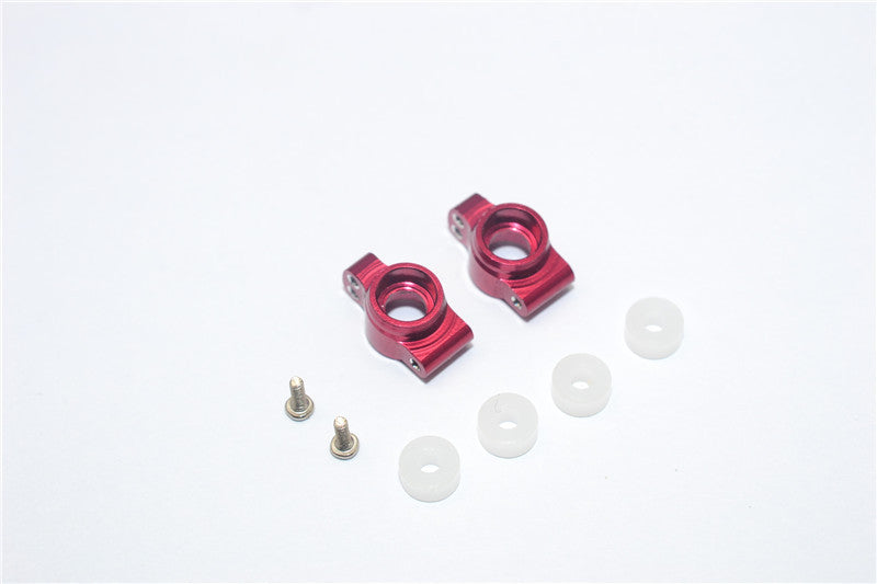 Team Losi Micro T Aluminum Rear Knuckle Arm With Screws & Delrin Collars - 1Pr Set Red