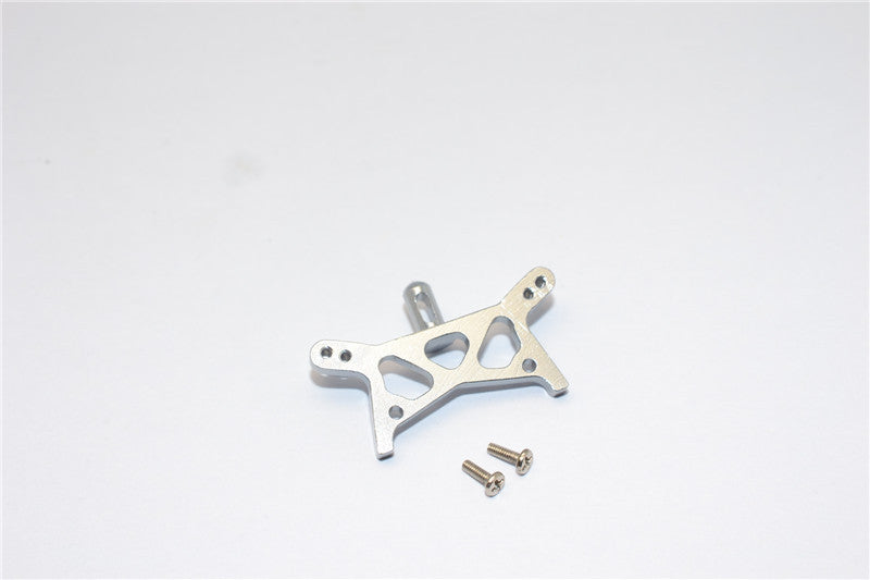 Team Losi Micro T Aluminum Front Shock Tower With Screws - 1Pc Set Gray Silver