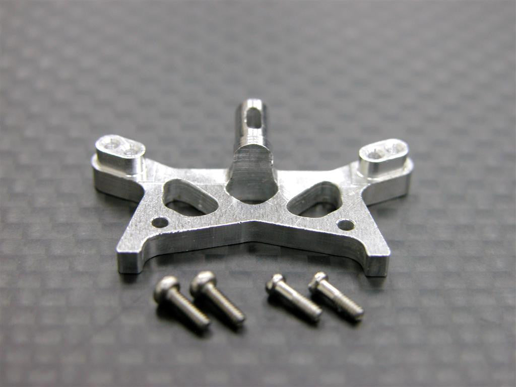 Team Losi Micro T Aluminum Front Shock Tower With Screws - 1Pc Set Silver