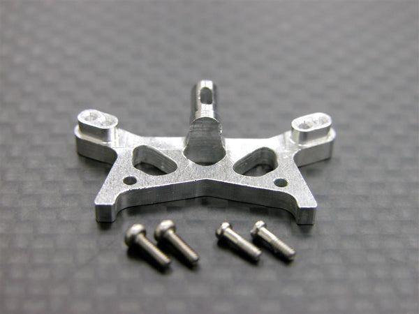 Team Losi Micro T Aluminum Front Shock Tower With Screws - 1Pc Set Silver