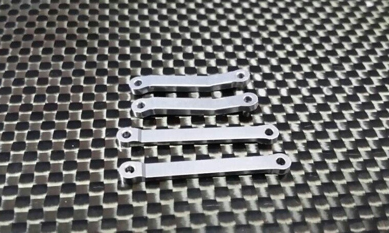 Team Losi Micro T Aluminum Front Camber Link + Rear Camber Link - 2 Pr Set Gray Silver