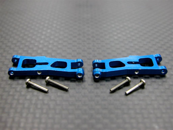 Team Losi Micro T Aluminum Front Lower Arm With Screws - 1Pr Set Blue
