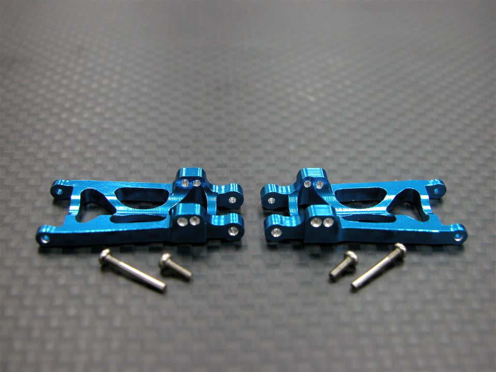 Team Losi Micro T Aluminum Rear Lower Arm With Screws - 1Pr Set Blue