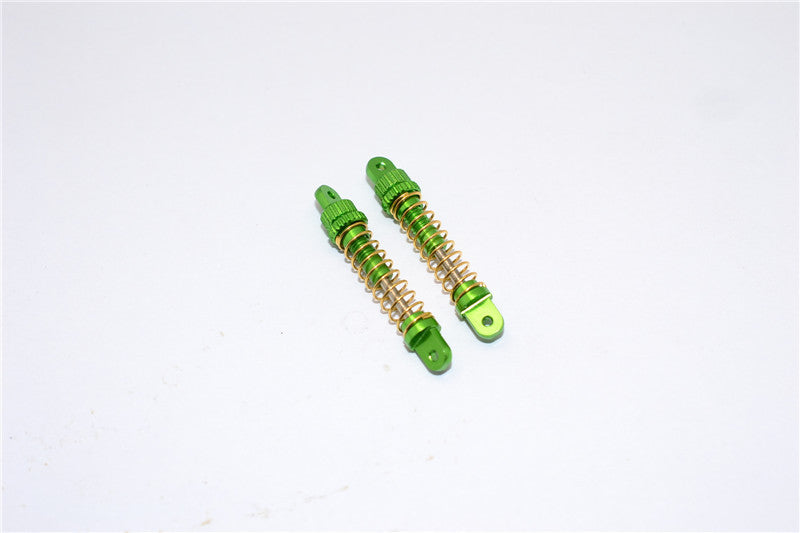 Team Losi Micro T Aluminum Front Adjustable Shock (28mm) - 1Pr Set (New Design) Green