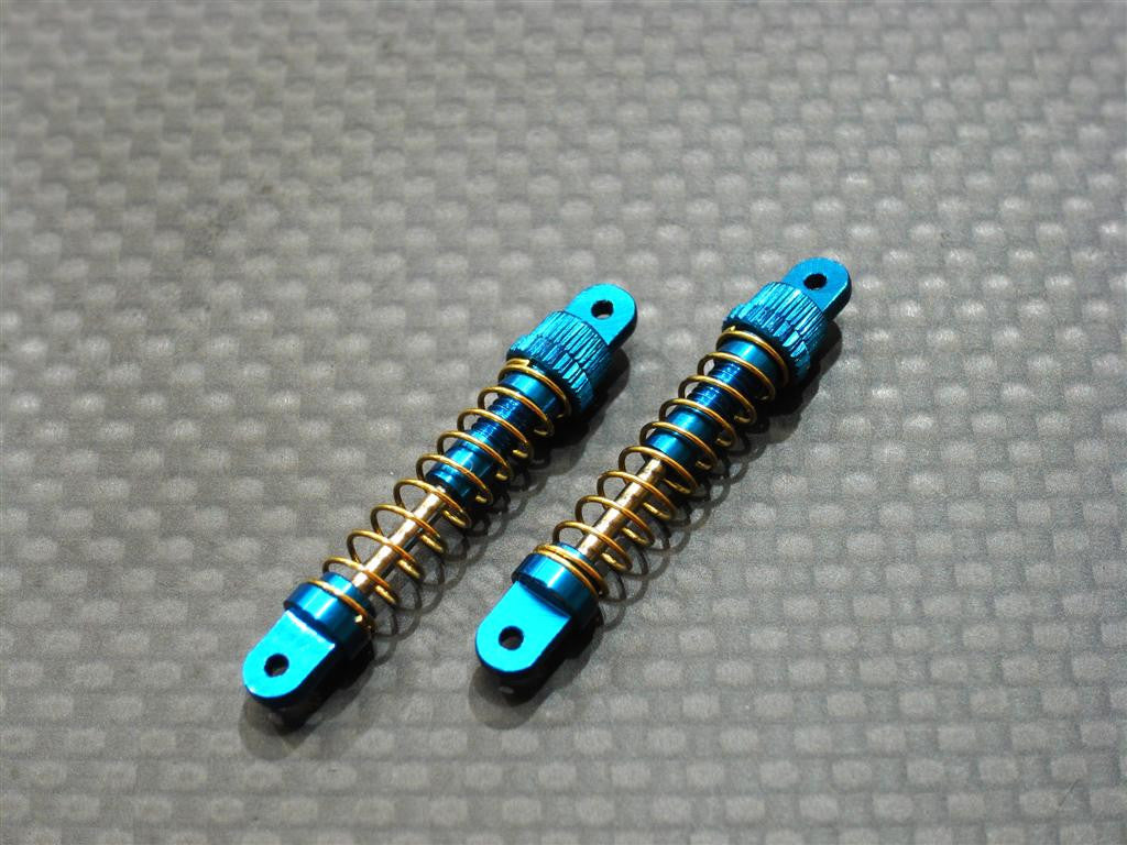 Team Losi Micro T Aluminum Front Adjustable Shock (28mm) - 1Pr Set (New Design) Blue