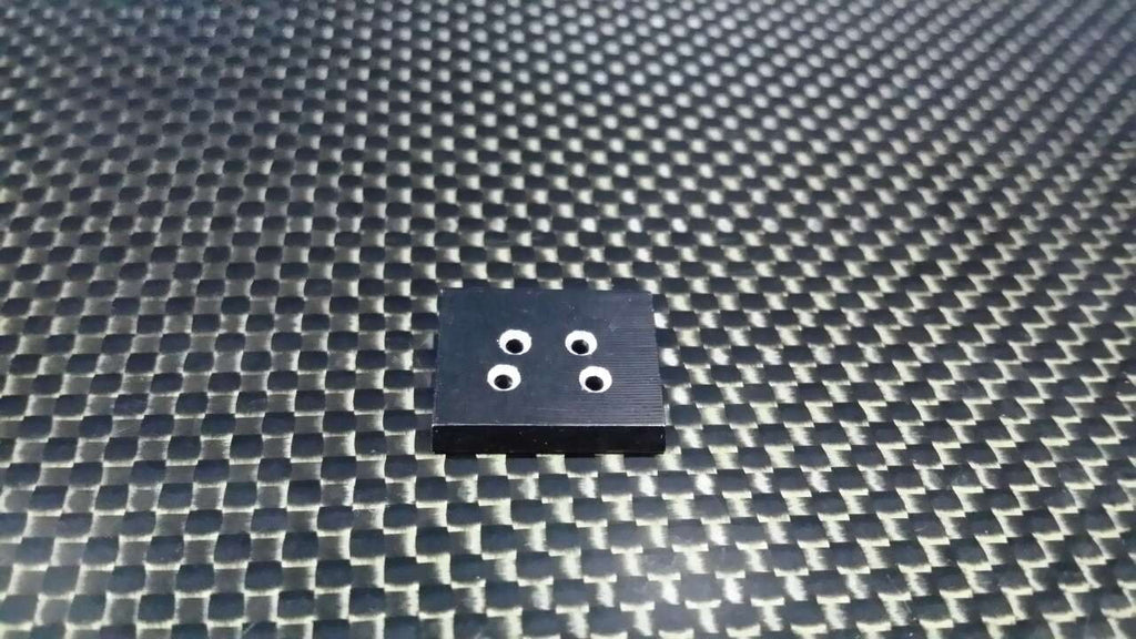 Team Losi Micro T Aluminum Front Skid Plate - 1Pc Black