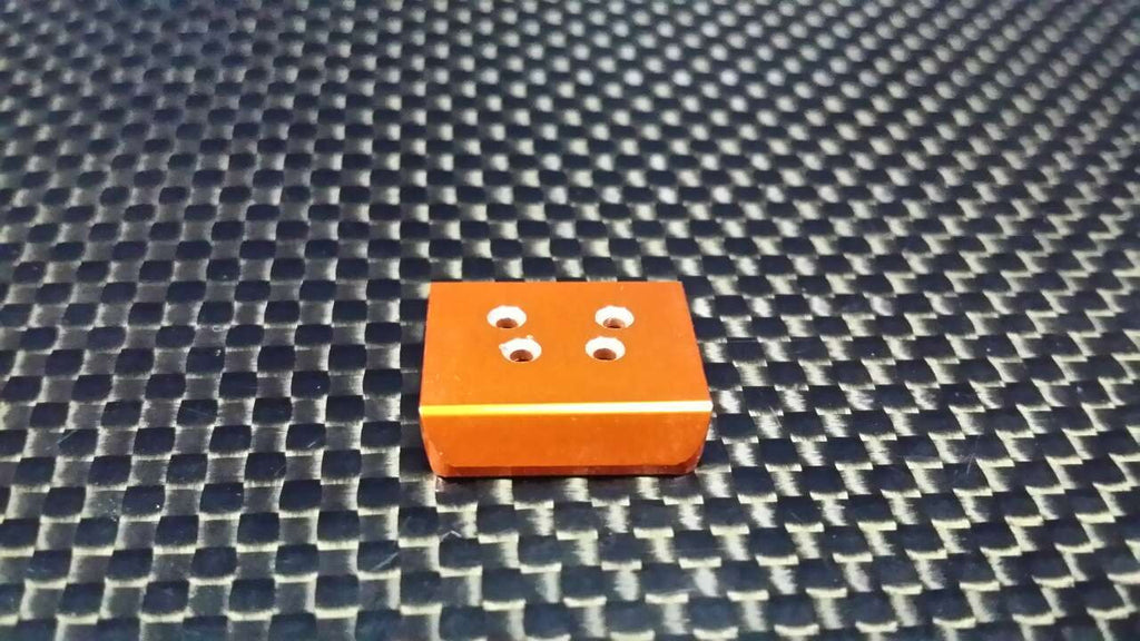 Team Losi Micro T Aluminum Front Skid Plate - 1Pc Orange