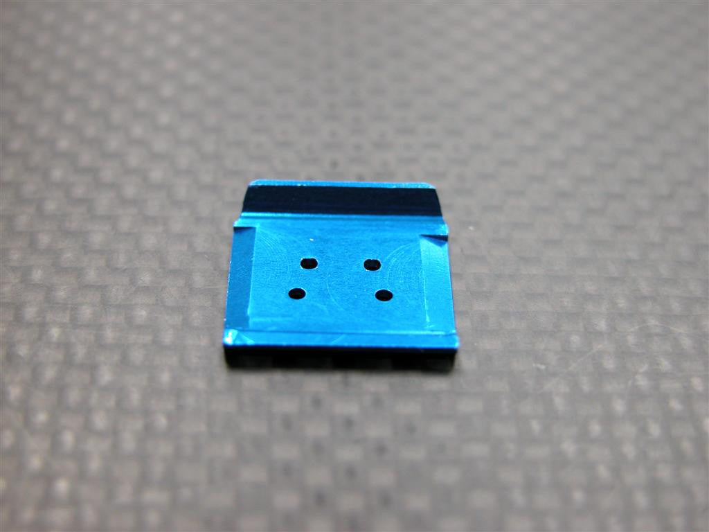 Team Losi Micro T Aluminum Front Skid Plate - 1Pc Blue