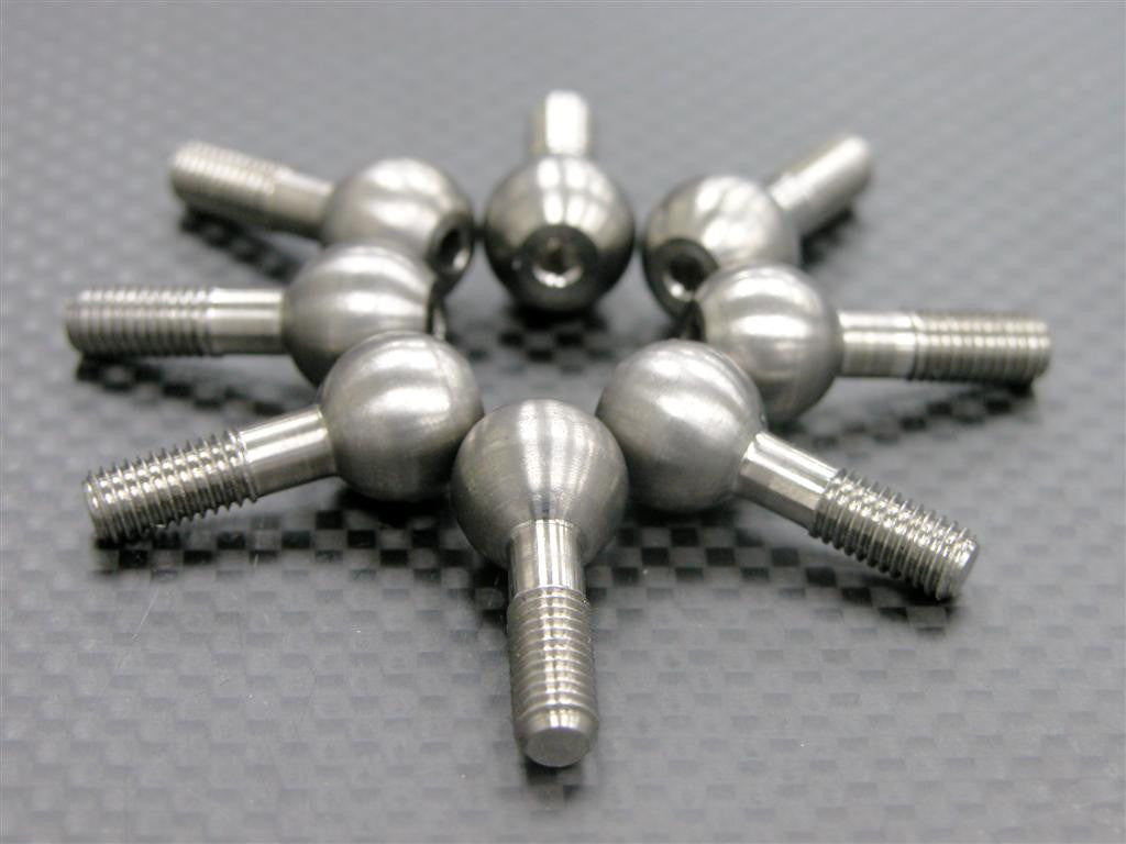 Traxxas T-Maxx Titanium Pillow Ball Set - 8 Pcs