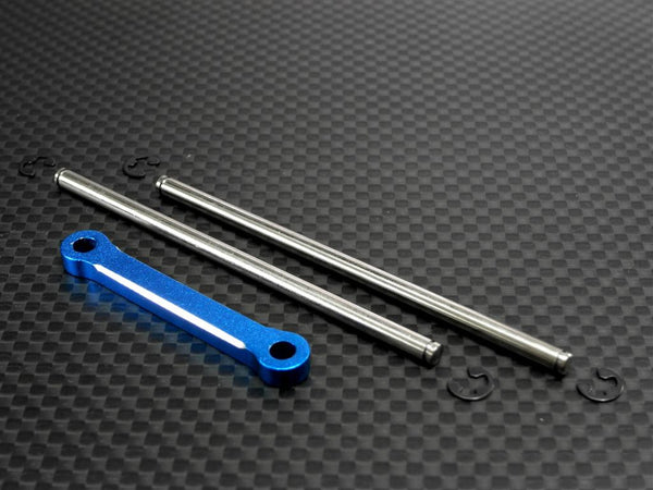 Traxxas T-Maxx Aluminum Front Arm Lock Plate With Pins - 1 Set Blue