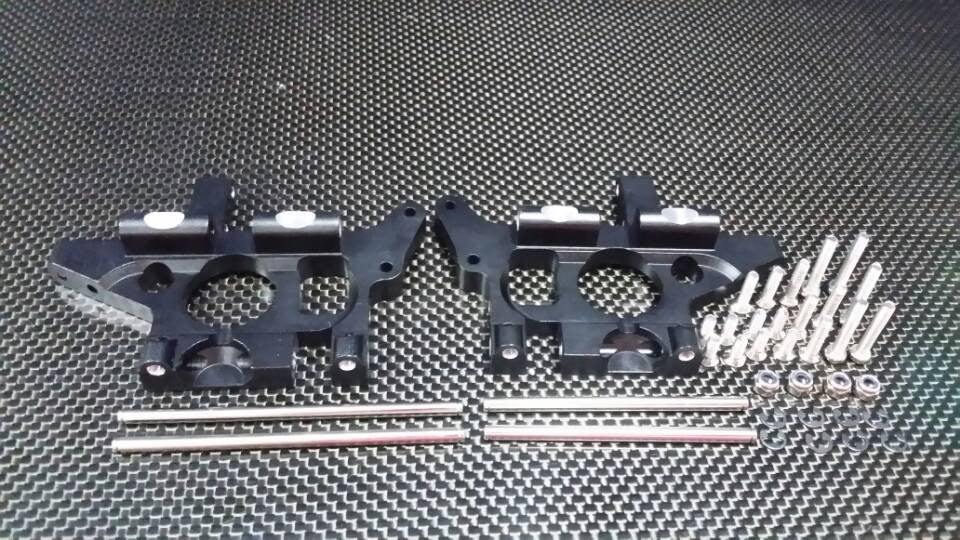 Traxxas T-Maxx & T-Maxx 3.3 Aluminum Rear Bulk Head Side Plate - 1Pr Set Black