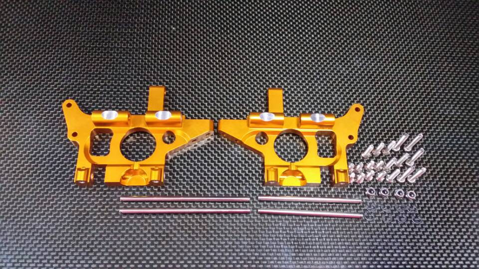 Traxxas T-Maxx & T-Maxx 3.3 Aluminum Rear Bulk Head Side Plate - 1Pr Set Gold