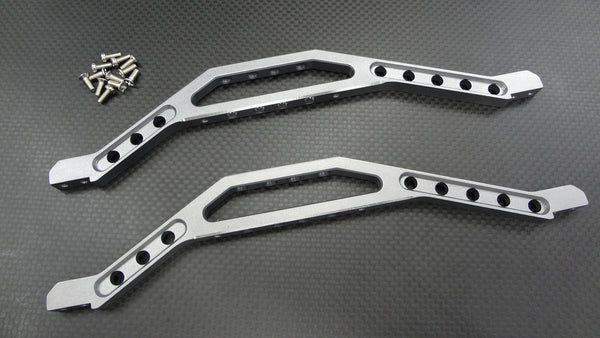 Traxxas T-Maxx & T-Maxx 3.3 Aluminum Chassis Lower Brace - 1Pr Set Gray Silver