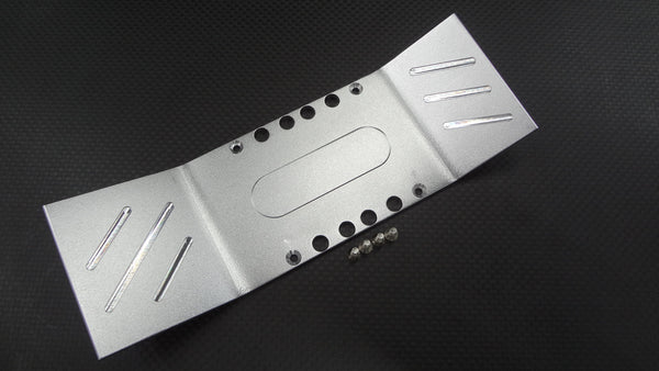 Traxxas T-Maxx & T-Maxx 3.3 Aluminum Full Armor Centre Skid Plate - 1Pc Silver