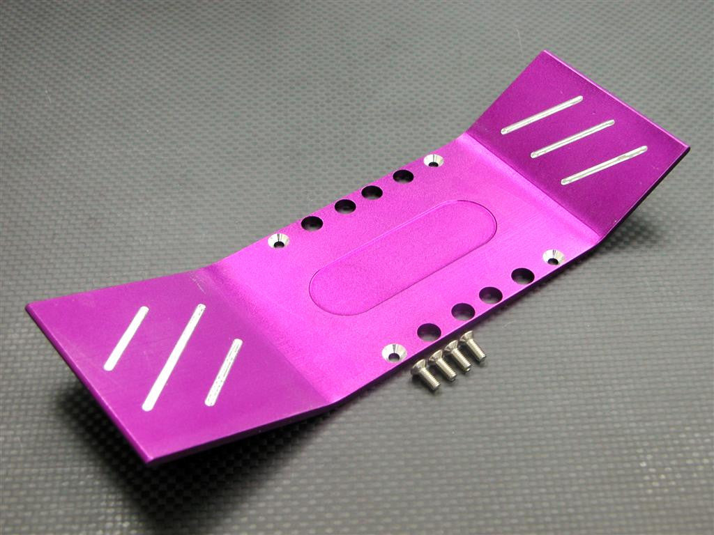Traxxas T-Maxx & T-Maxx 3.3 Aluminum Full Armor Centre Skid Plate - 1Pc Purple