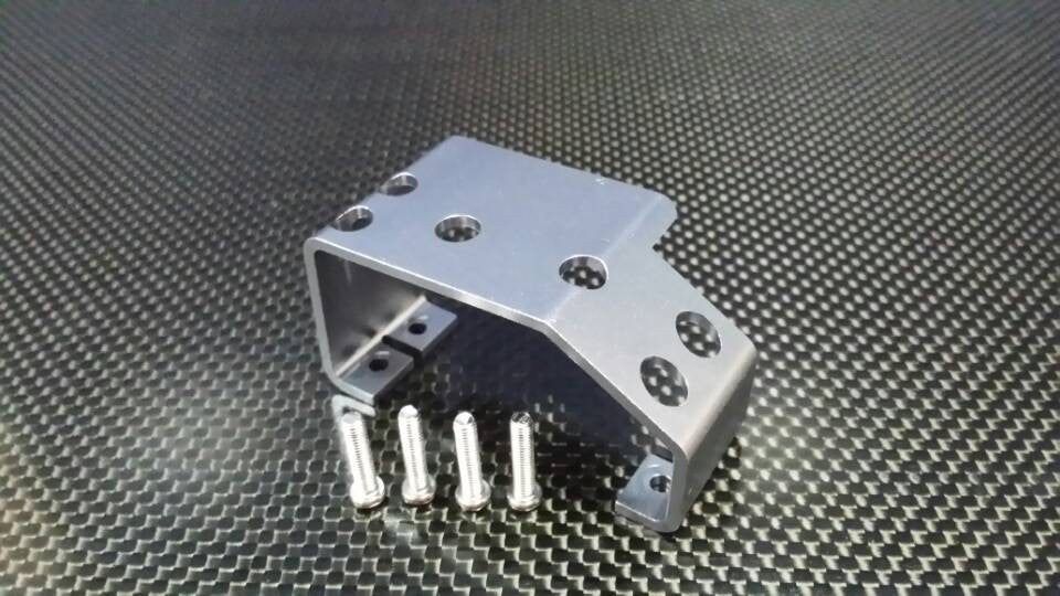 Traxxas T-Maxx & T-Maxx 3.3 Aluminum Servo Skid Plate - 1Pc Gray Silver