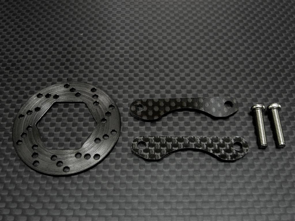 Traxxas T-Maxx Steel Brake Disk + 2Pcs Graphite Plate Set Black