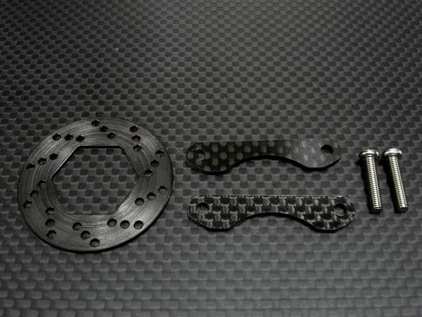 Traxxas T-Maxx Steel Brake Disk + 2Pcs Graphite Plate Set Black