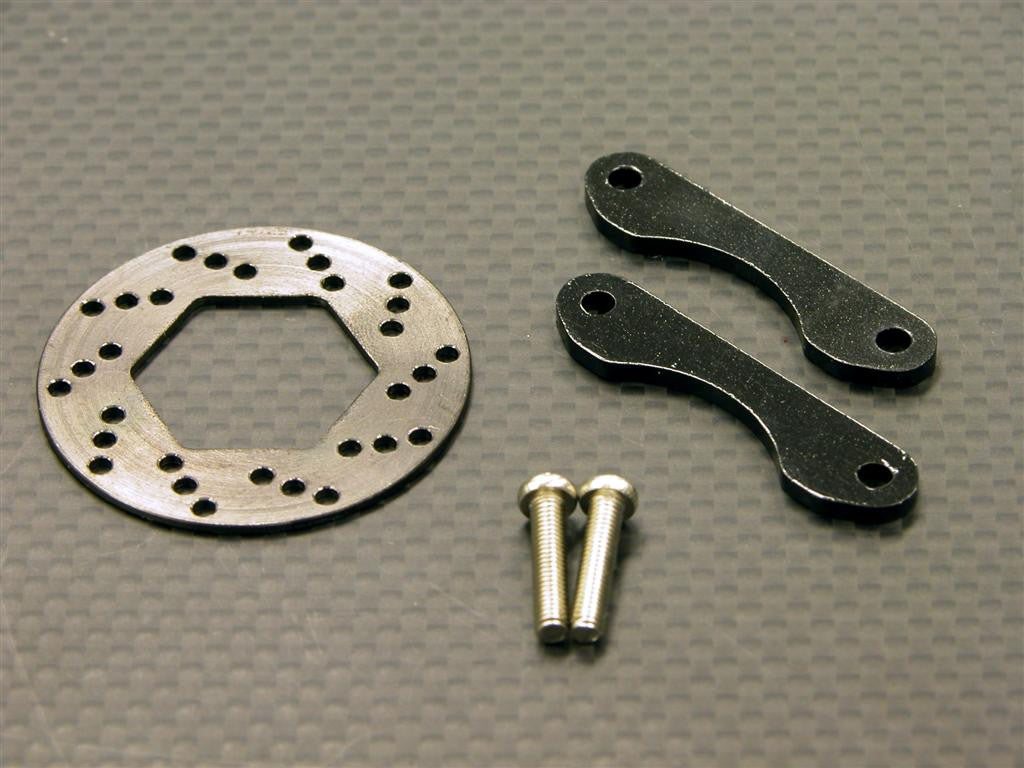 Traxxas T-Maxx Steel Brake Disk+ 2Pcs Frp Plate Set Black