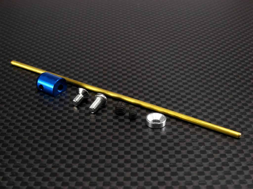 Traxxas T-Maxx Steel + Aluminum Exh Mount Wire - 1 Set Blue