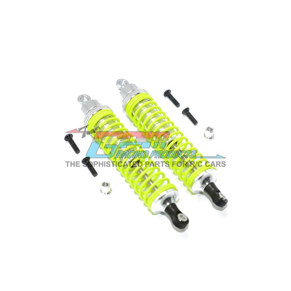 Traxxas T-Maxx Aluminum Front / Rear Damper 100mm Long - 1Pr Silver (with Yellow coil)