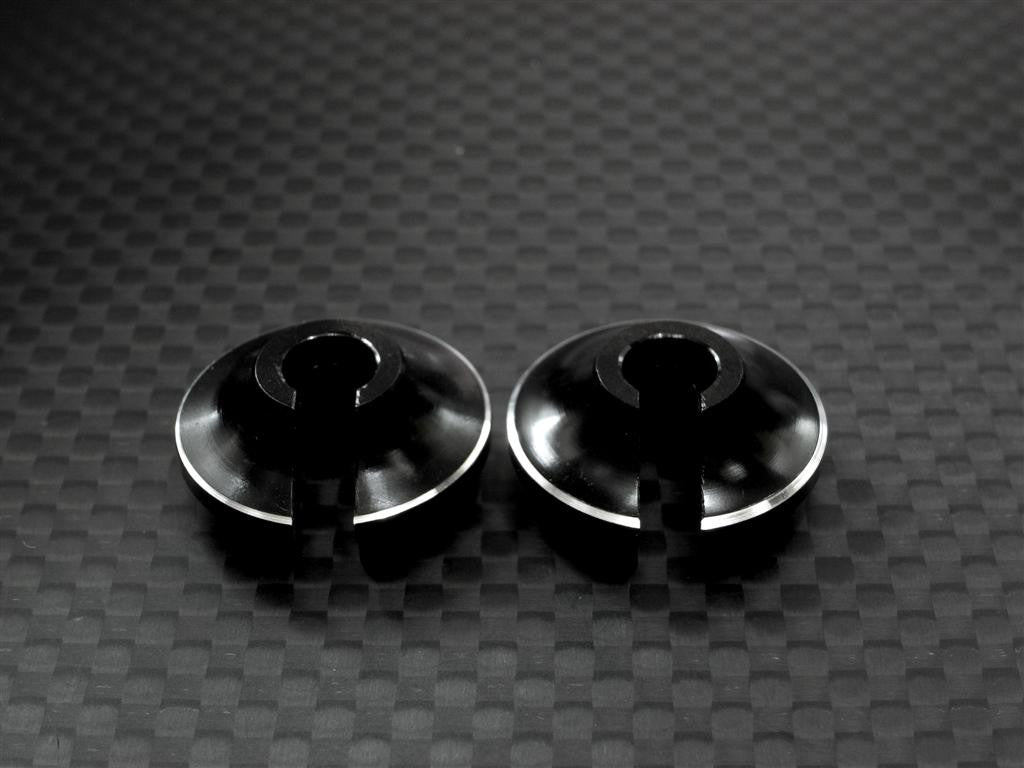 Traxxas T-Maxx Aluminum Lower Spring Retainer - 1Pr Black