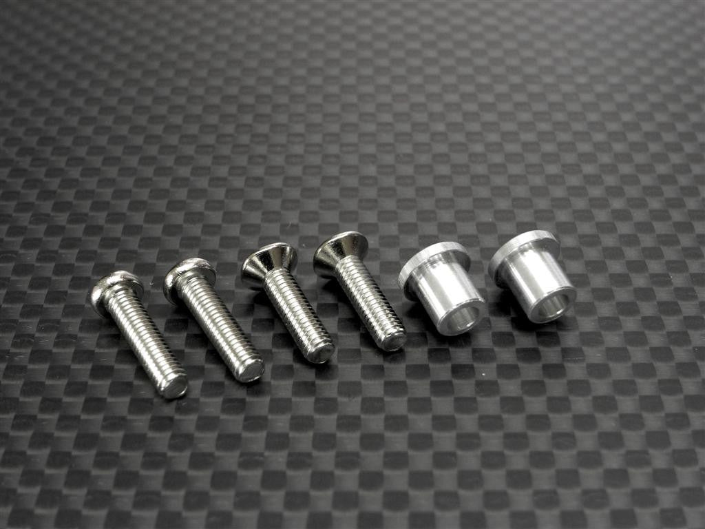 Traxxas T-Maxx Aluminum Collars & Screws - 1 Set Silver
