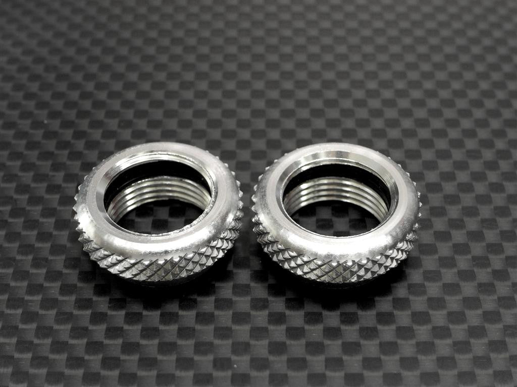 Traxxas T-Maxx Aluminum Upper Spring Perch - 1Pr Silver