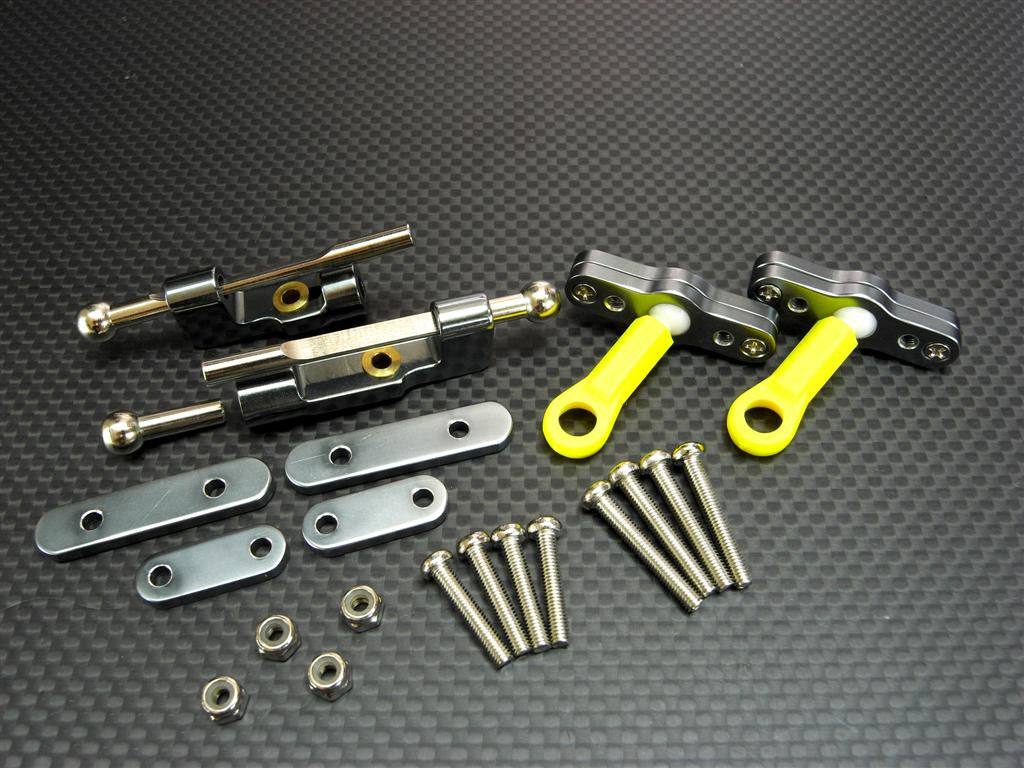 Traxxas T-Maxx Aluminum + Steel Modified Anti Roll Bar - 1 Set Gray Silver