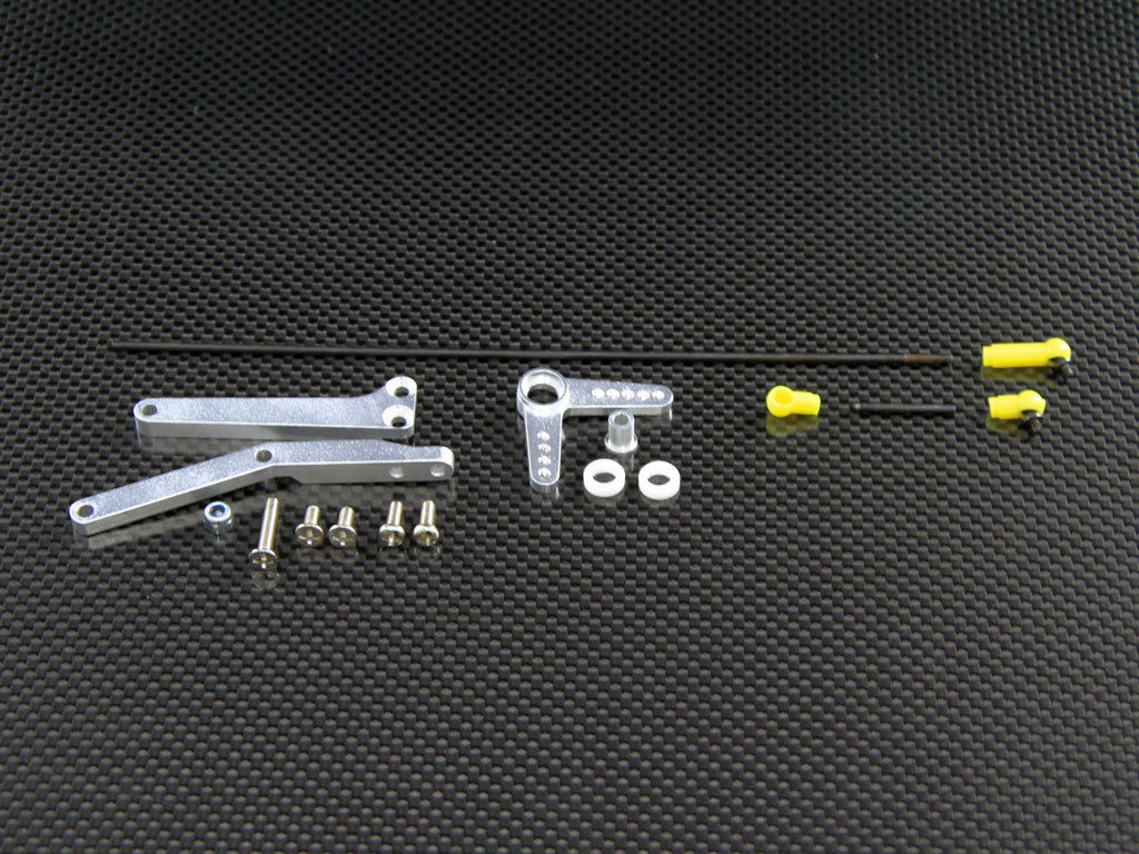 Traxxas T-Maxx Aluminum / Steel Linkage With 2Pcs 4X8 Bearing - 1 Set Silver