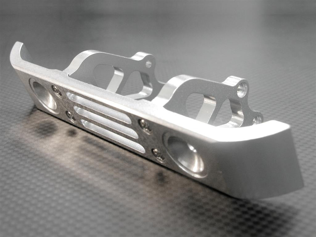 Traxxas T-Maxx Aluminum Front Bumper - 1Pc Silver